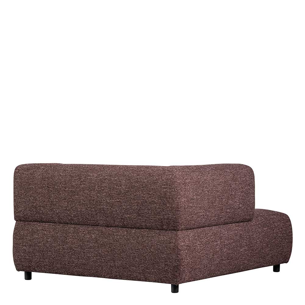 Sofa Element Modul Rasfera Mauve grob meliert aus Strukturstoff