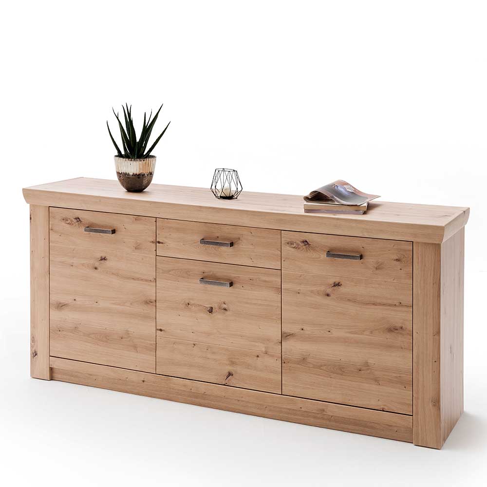 Sideboard Tridovina in Eichefarben 3-türig