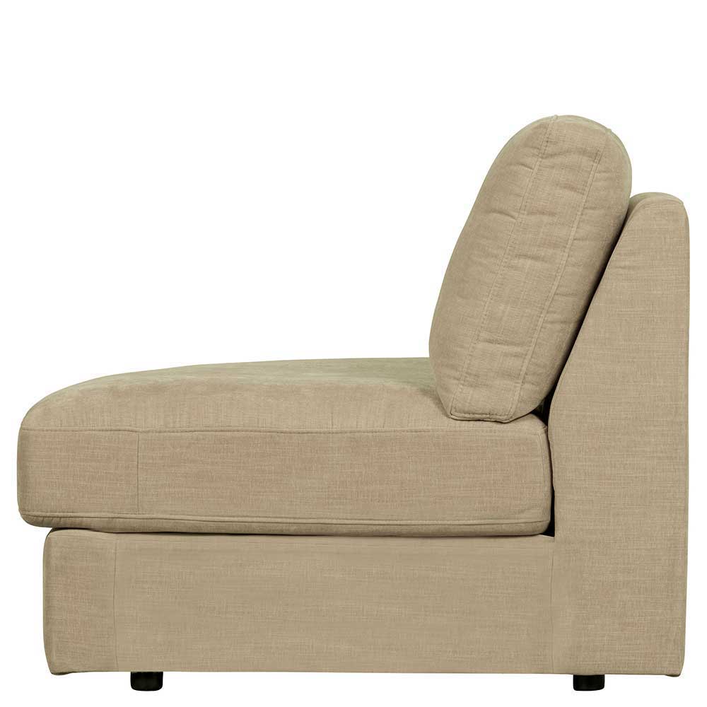 Sofa Kombination Pilamonia mit fünf Modulen in Beige Webstoff