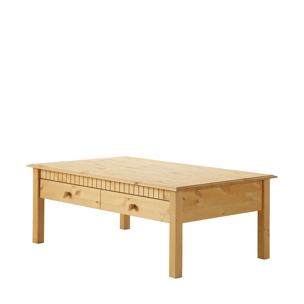 Couchtisch Reclas aus Kiefer Massivholz 110 cm breit