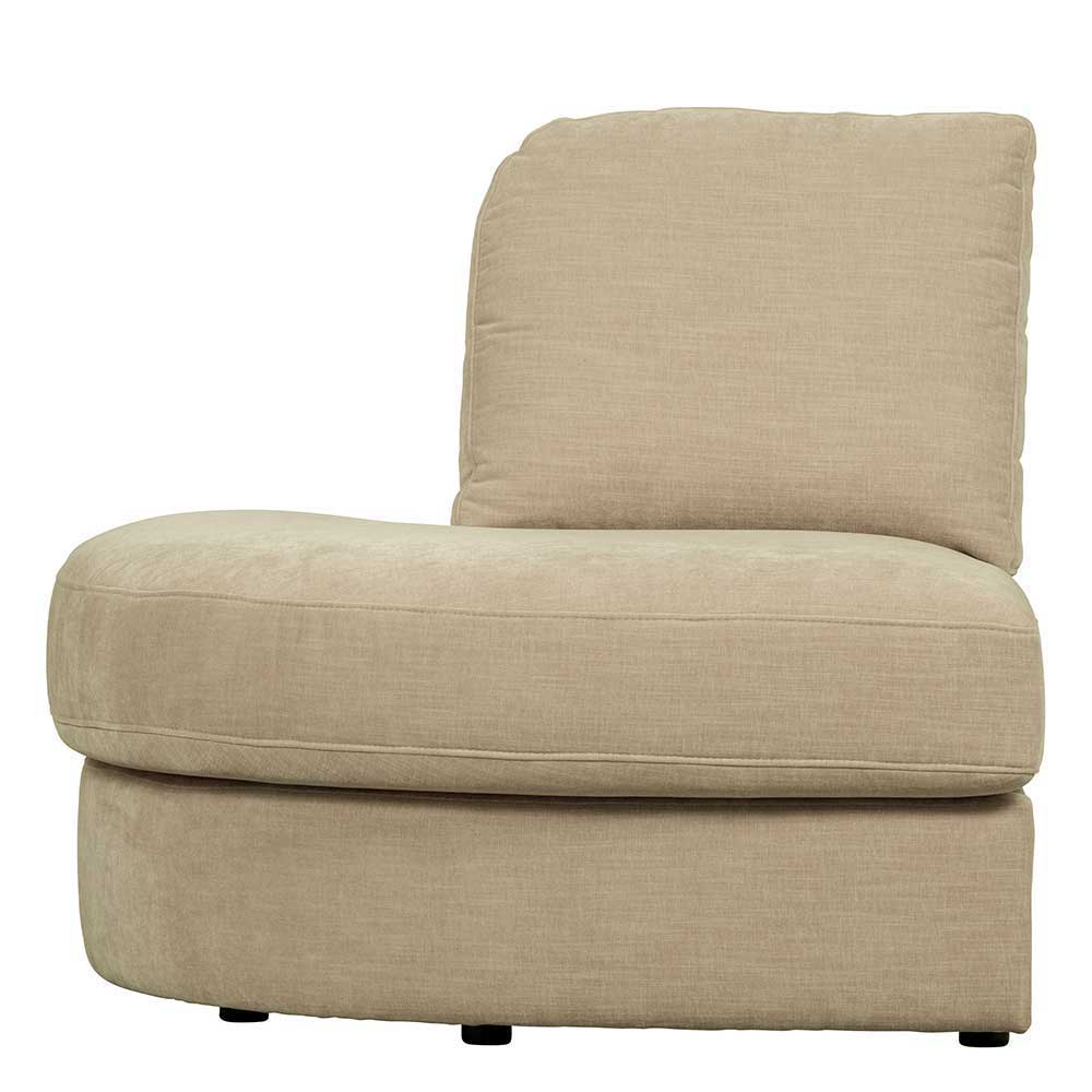 Sofa Kombination Pilamonia mit fünf Modulen in Beige Webstoff