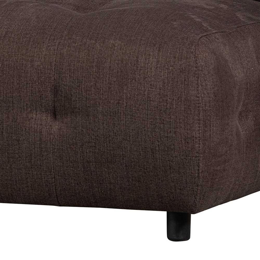 Couch Element Flachgewebe Mareida in Graubraun 90 cm breit