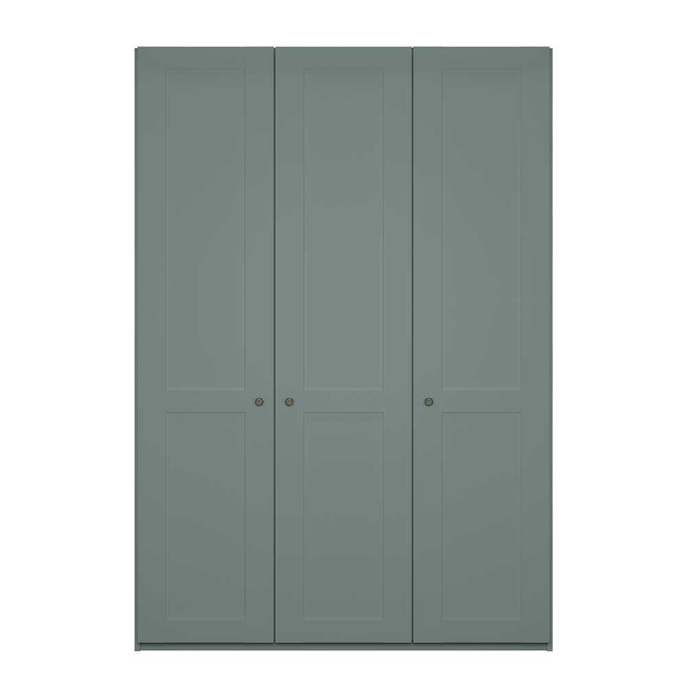 Graugrüner Drehtürenkleiderschrank Forjan Made in Germany - 150 cm breit