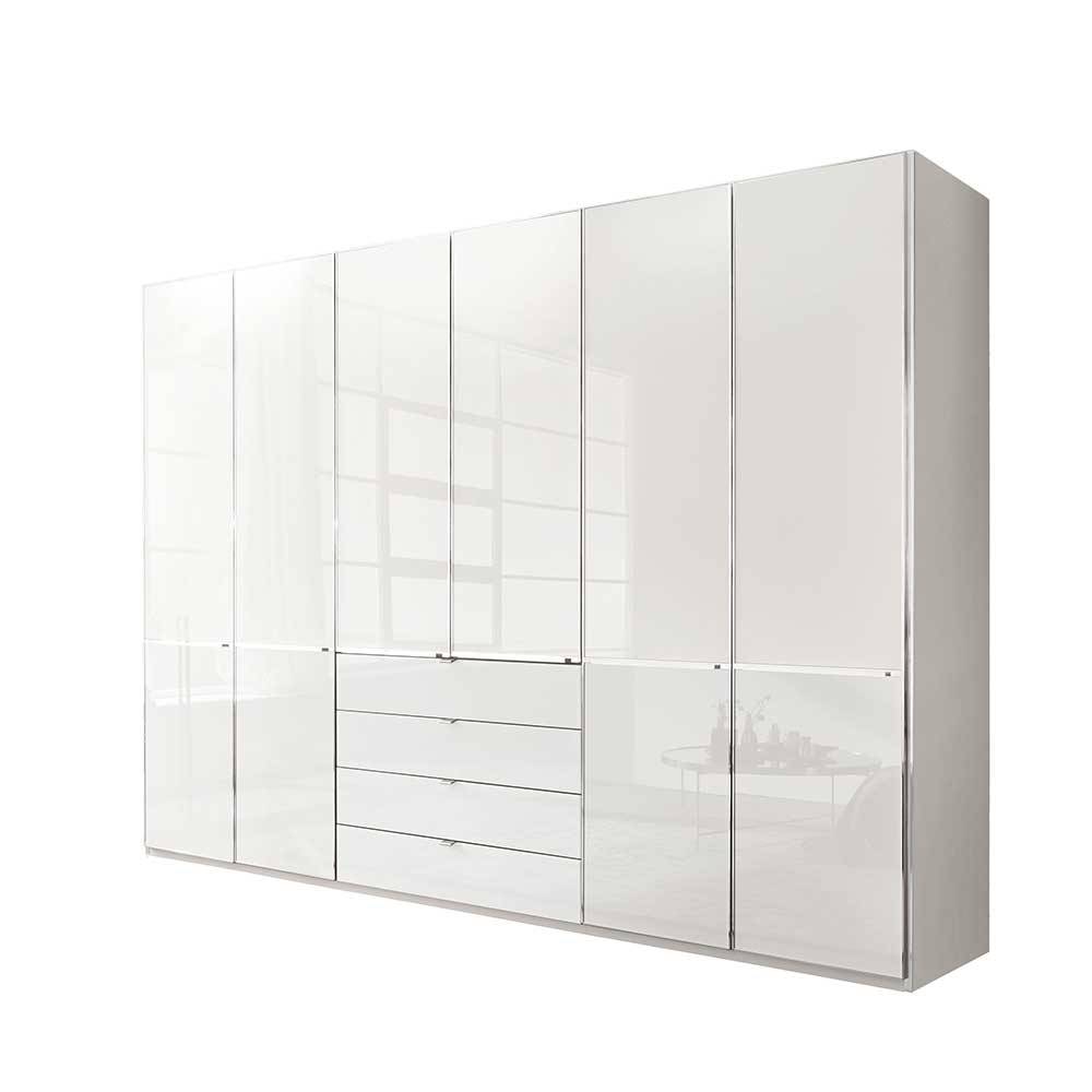 XL Kleiderschrank Bean mit Drehtüren Front glasbeschichtet