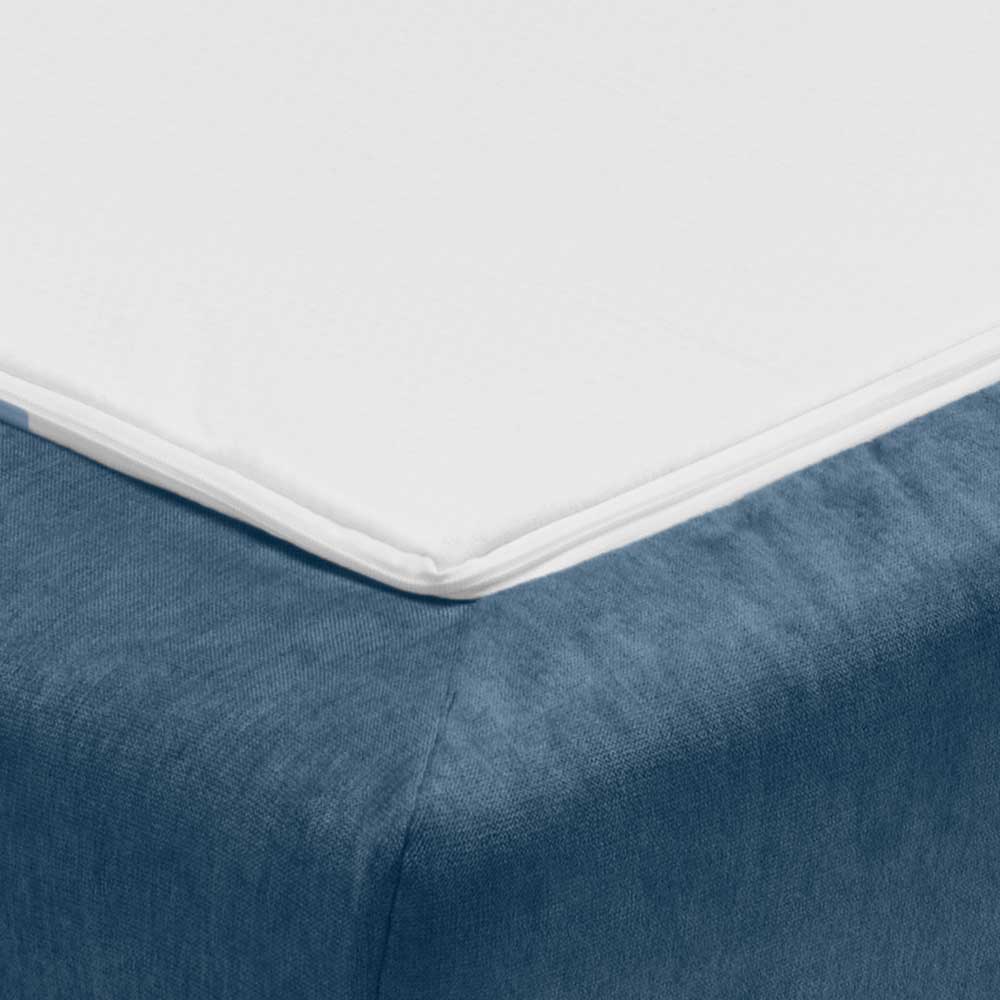 Made in Germany Klappsofa Kobi in Blau und Eichefarben