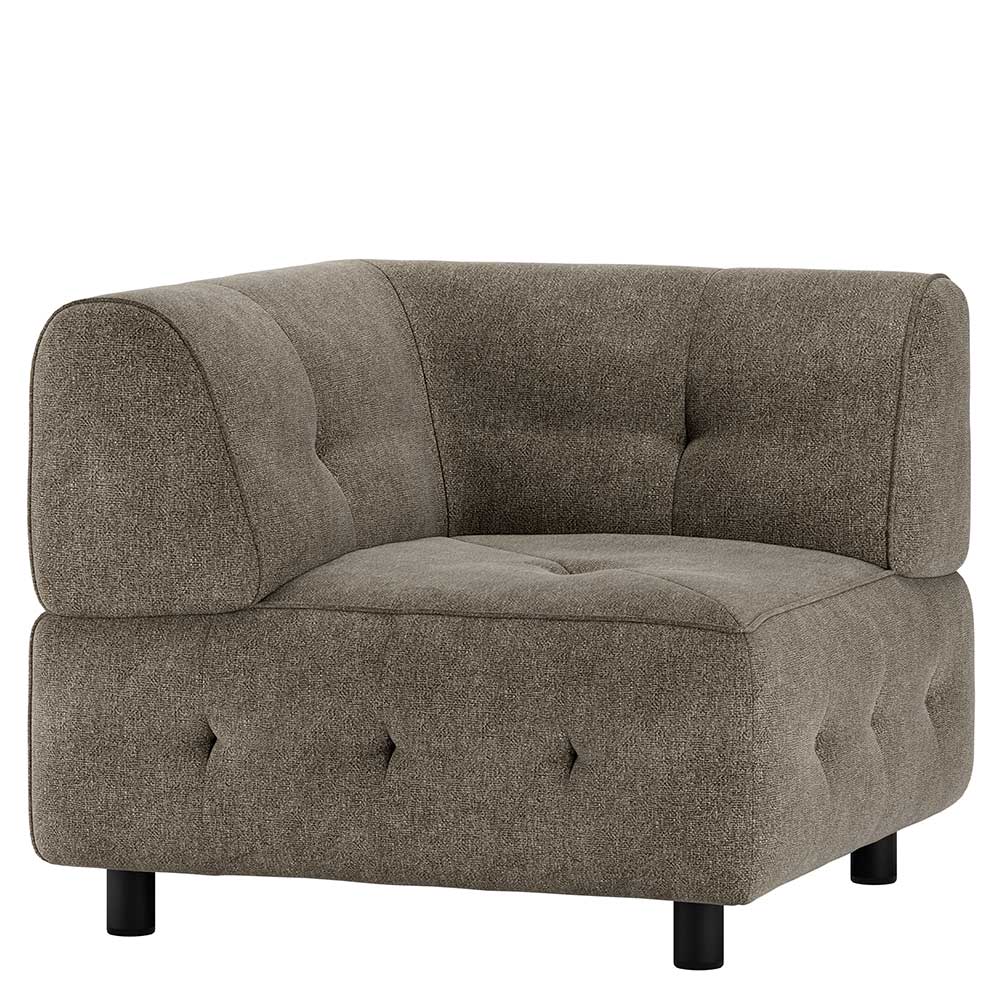 Couch Eckelement Flachgewebe Zitalian in Blassgrün 90 cm breit