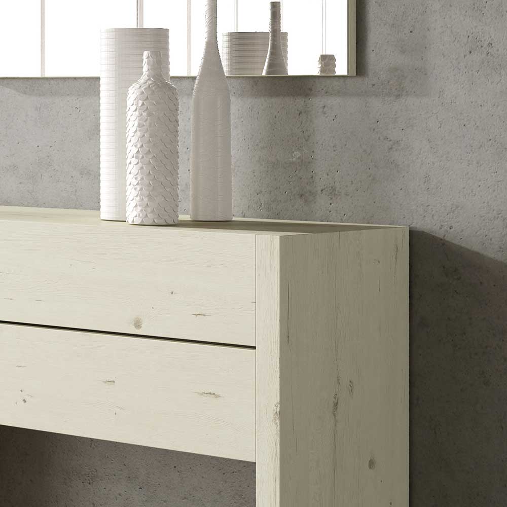 Flurmöbel Set Satluna in Creme Weiß modern (vierteilig)