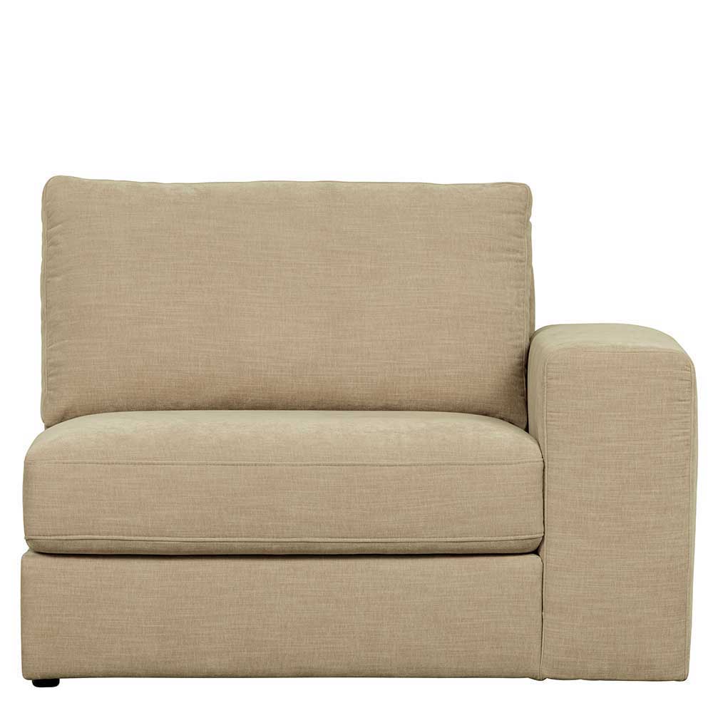 Sofa Kombination Pilamonia mit fünf Modulen in Beige Webstoff