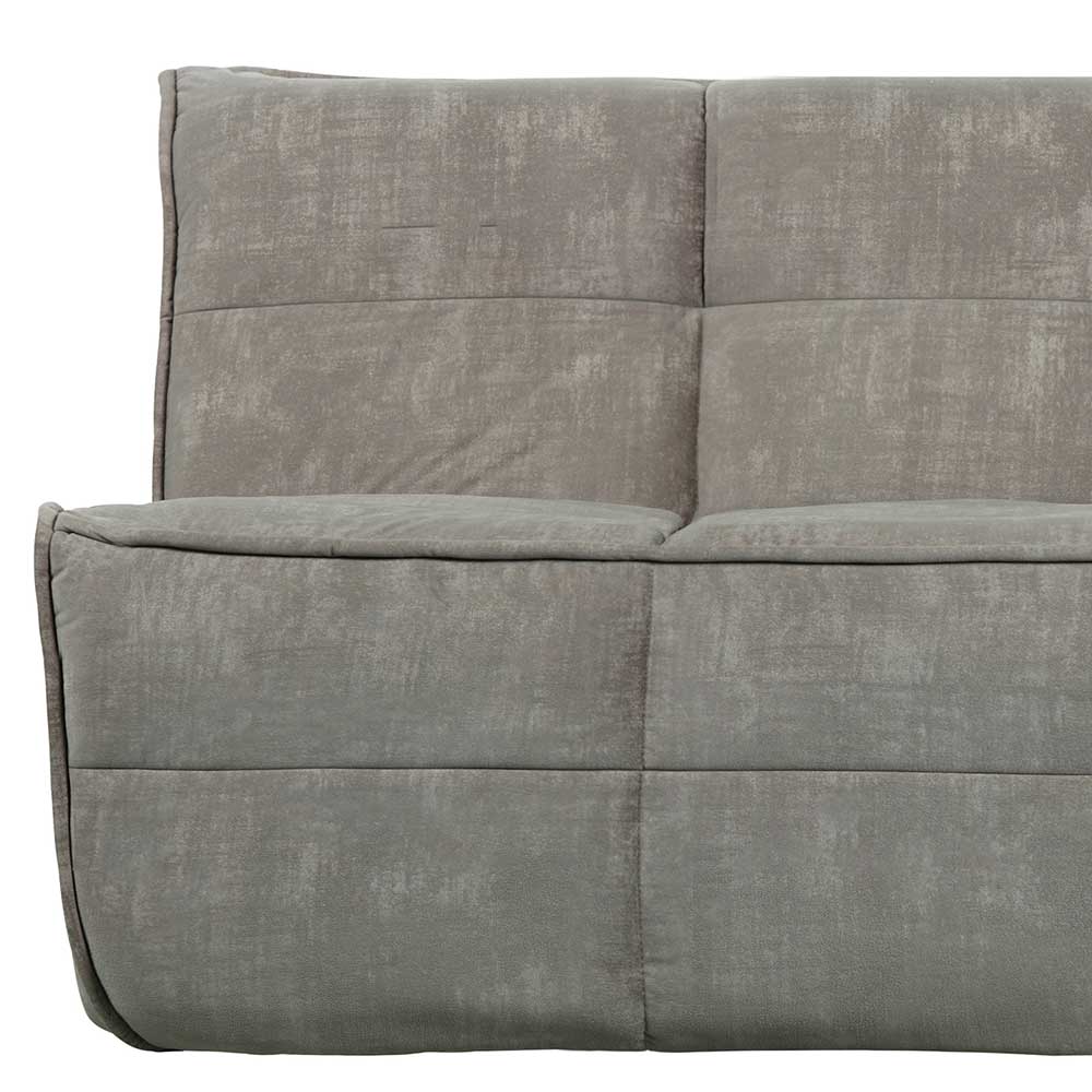 Dreisitzer Sofa Sedcory in Grau Samt 210 cm breit