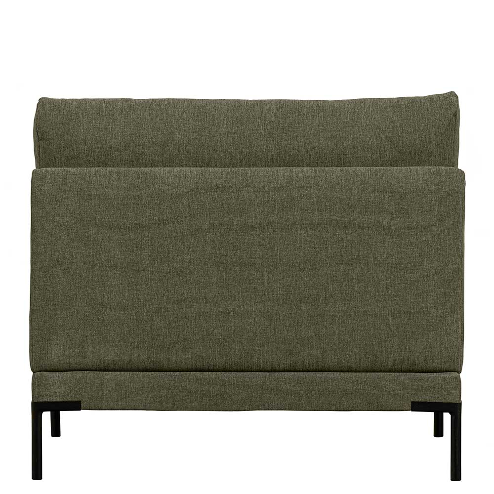 Dunkelgrünes Modul Sofa Element Skaceto 100 cm breit mit Metallgestell