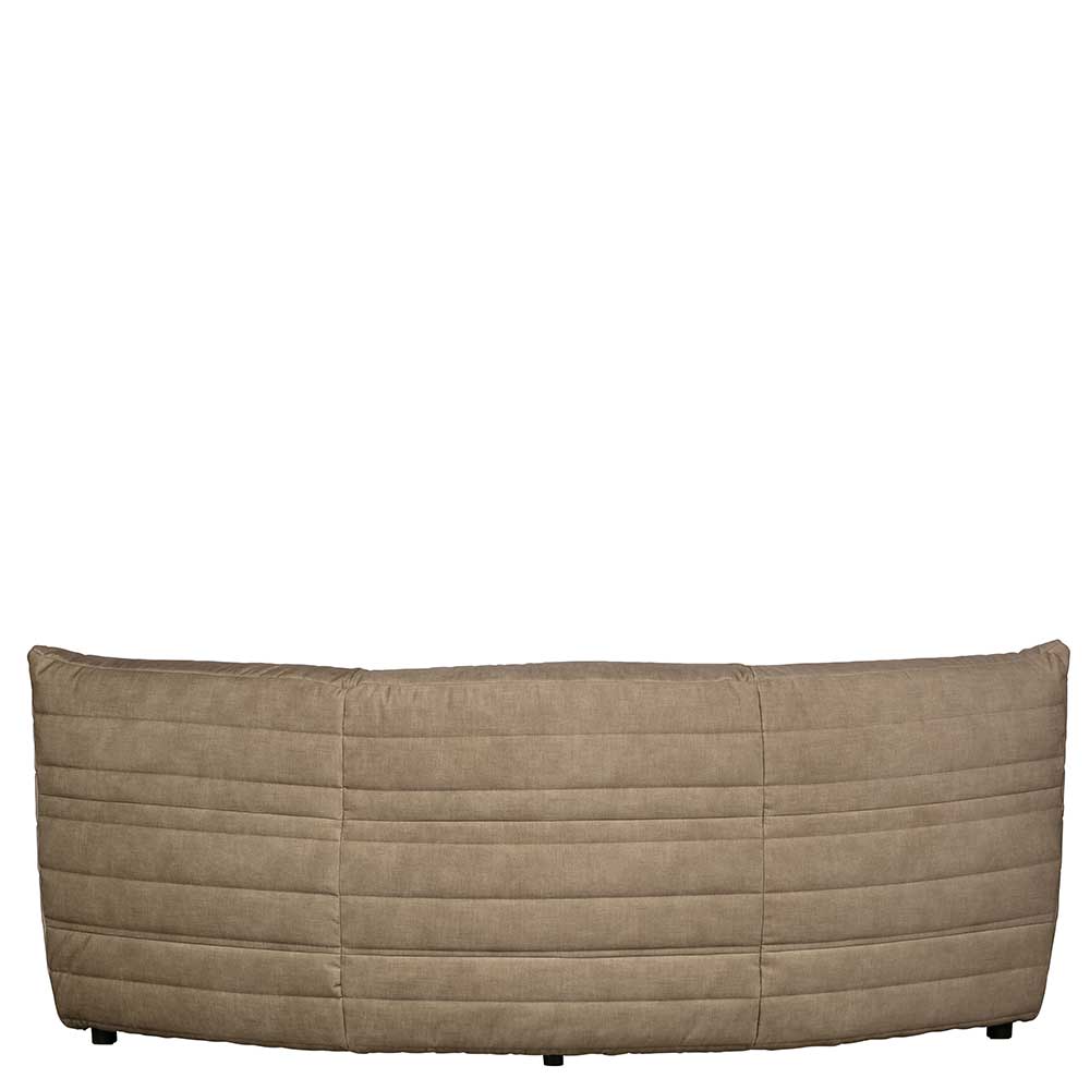 Couch Eckelement Harper in Beige Samt 200 cm breit