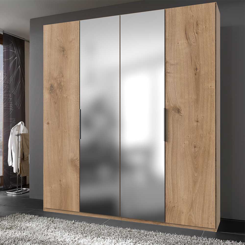 Kleiderschrank mit Spiegeltüren Grenvana Made in Germany - 200 cm breit