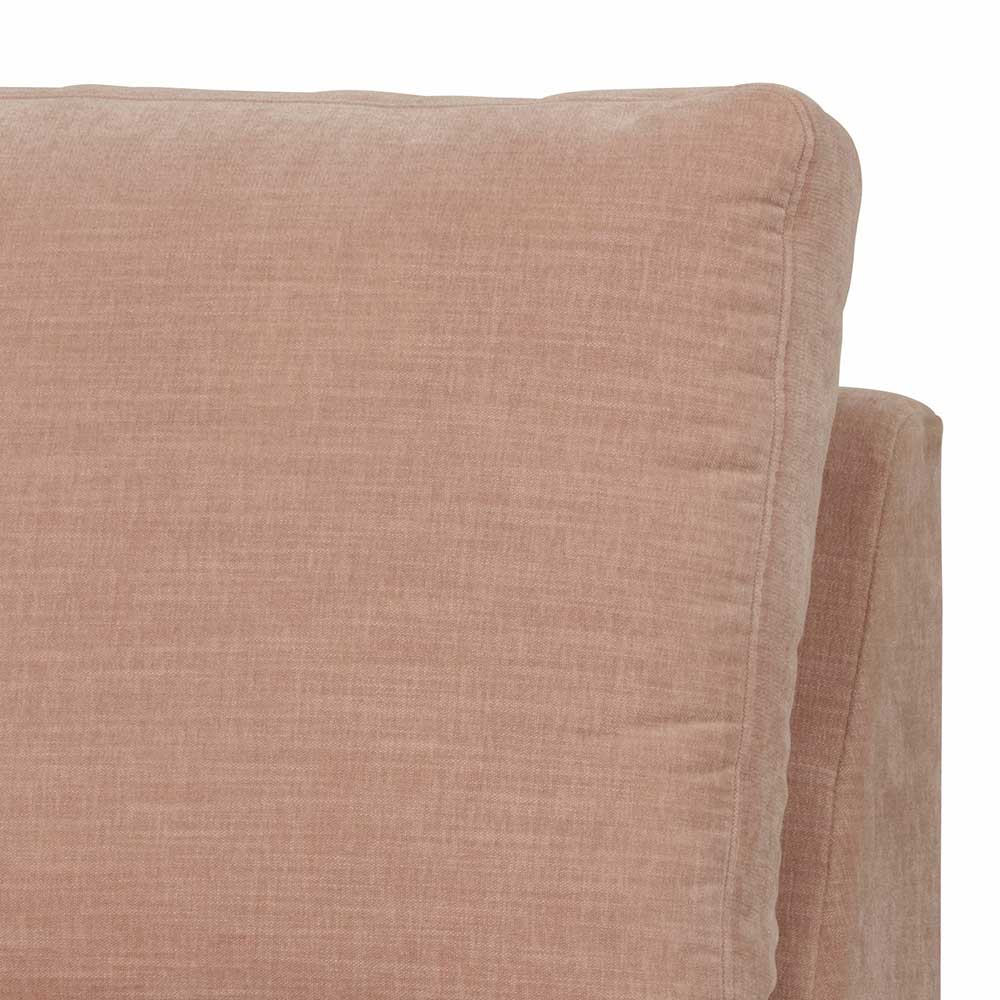 Moderne Modulsofa Element Couch Oktamian in Rosa Einsitzer