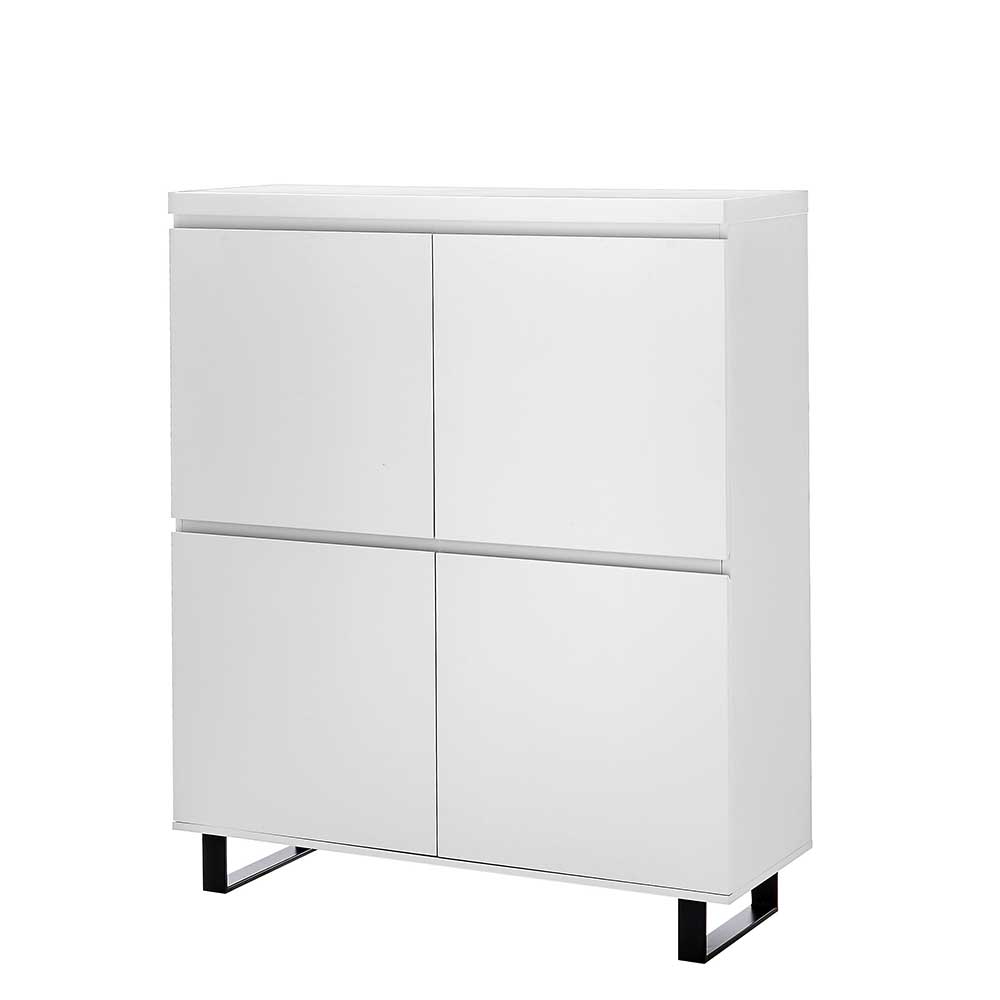 Highboard Meho in modernem Design mit Bügelgestell aus Metall