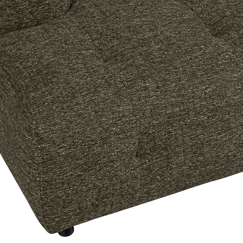 Sofa Element links modern Vallino 122 cm breit aus Strukturstoff