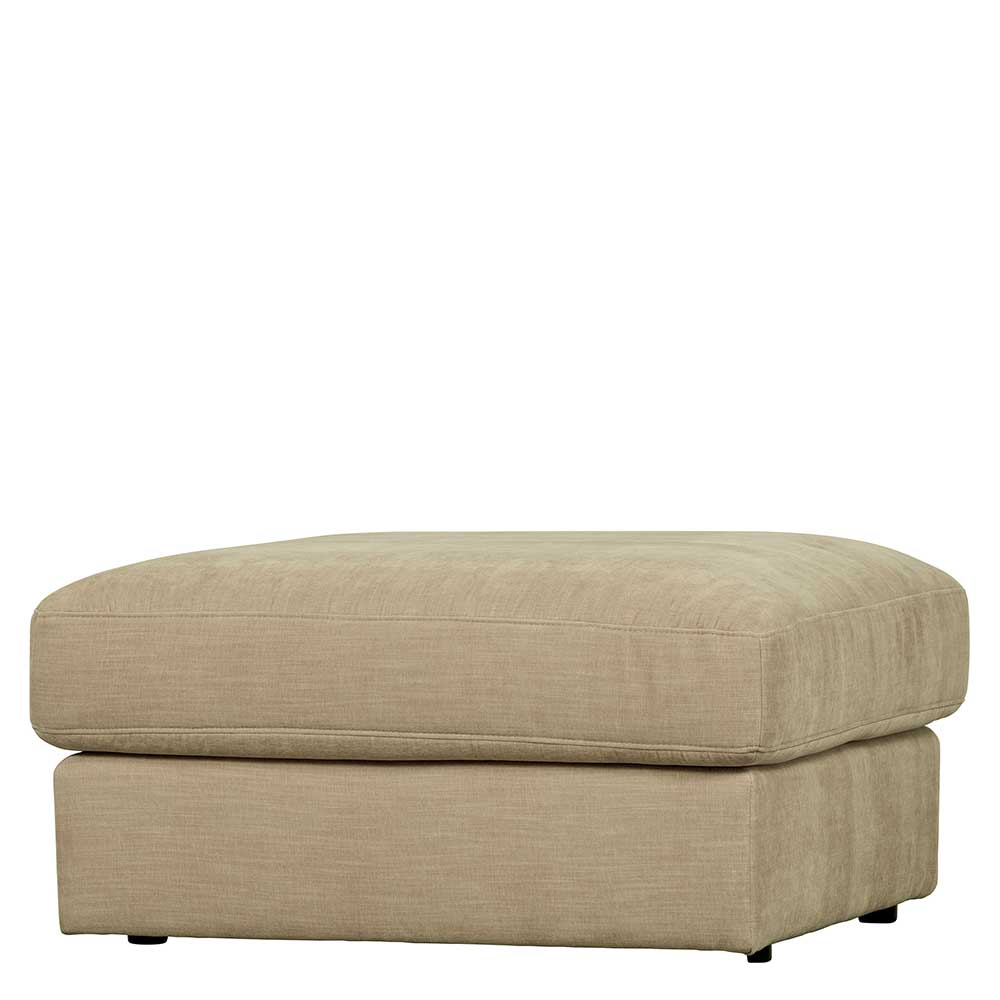 Hocker für Modulsofa Pilamonia in Beige mit 44 cm Sitzhöhe