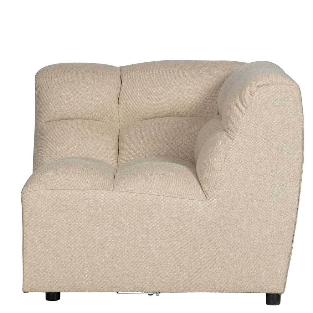 Modulares Ecksofa Maganda mit Nosagunterfederung Stoffbezug Beige