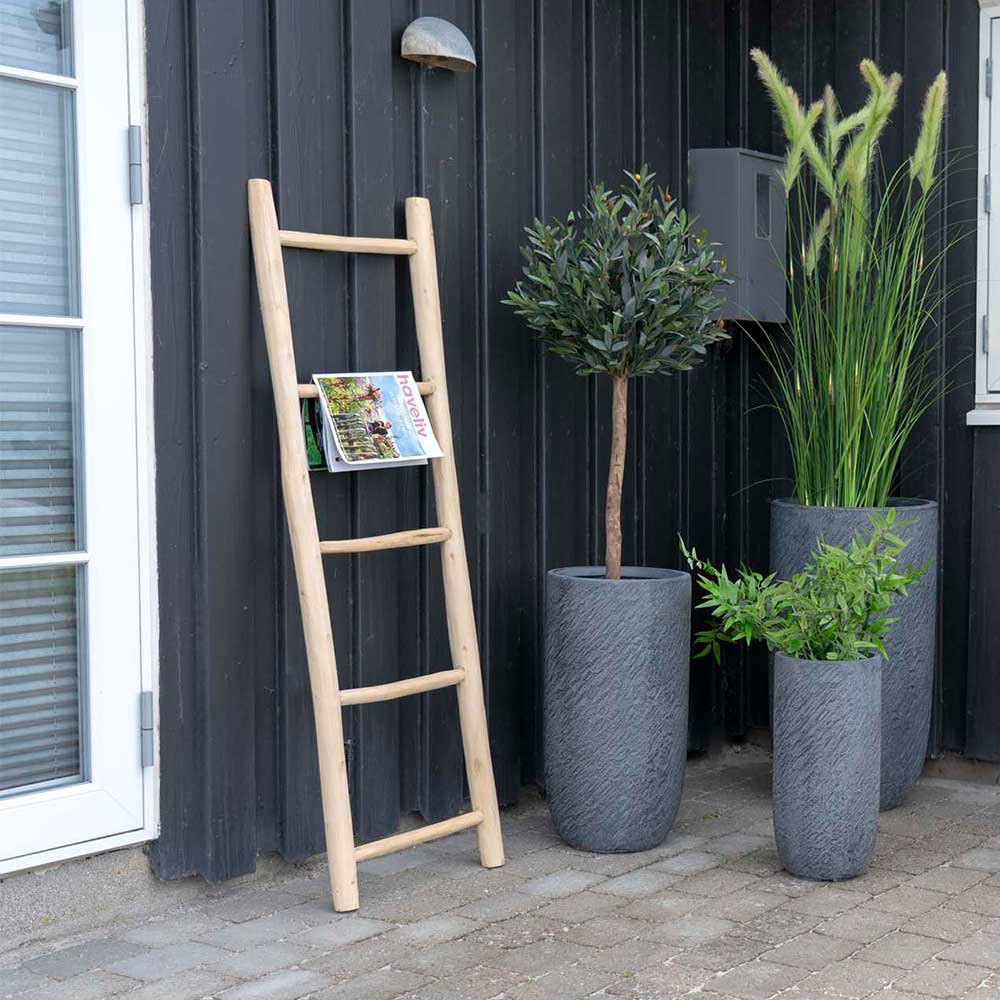 Holz Handtuchhalter Rinenia in Leiterform im Landhausstil