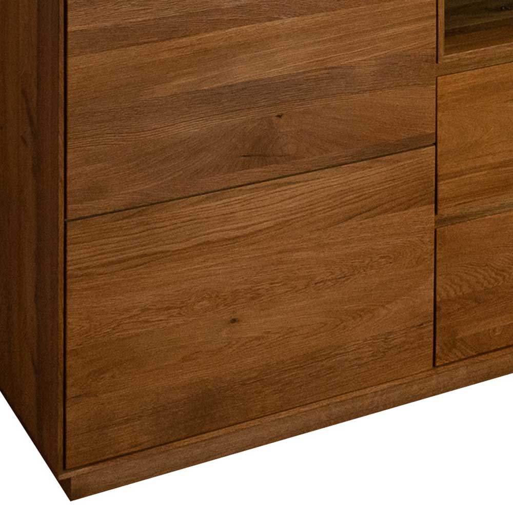 Echtholz Sideboard Motrilo aus Zerreiche mit Soft Close