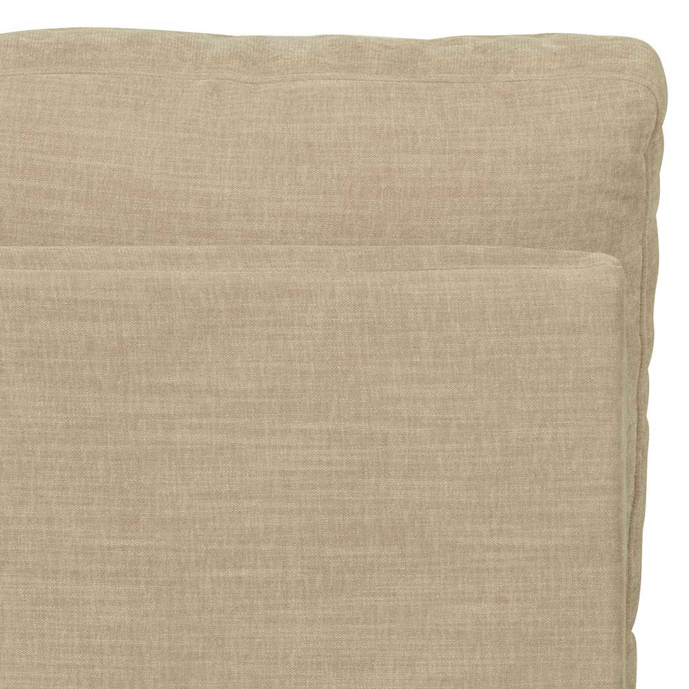 Modulsofa Abschluss Element rechts Pilamonia in Beige Rücken echt bezogen