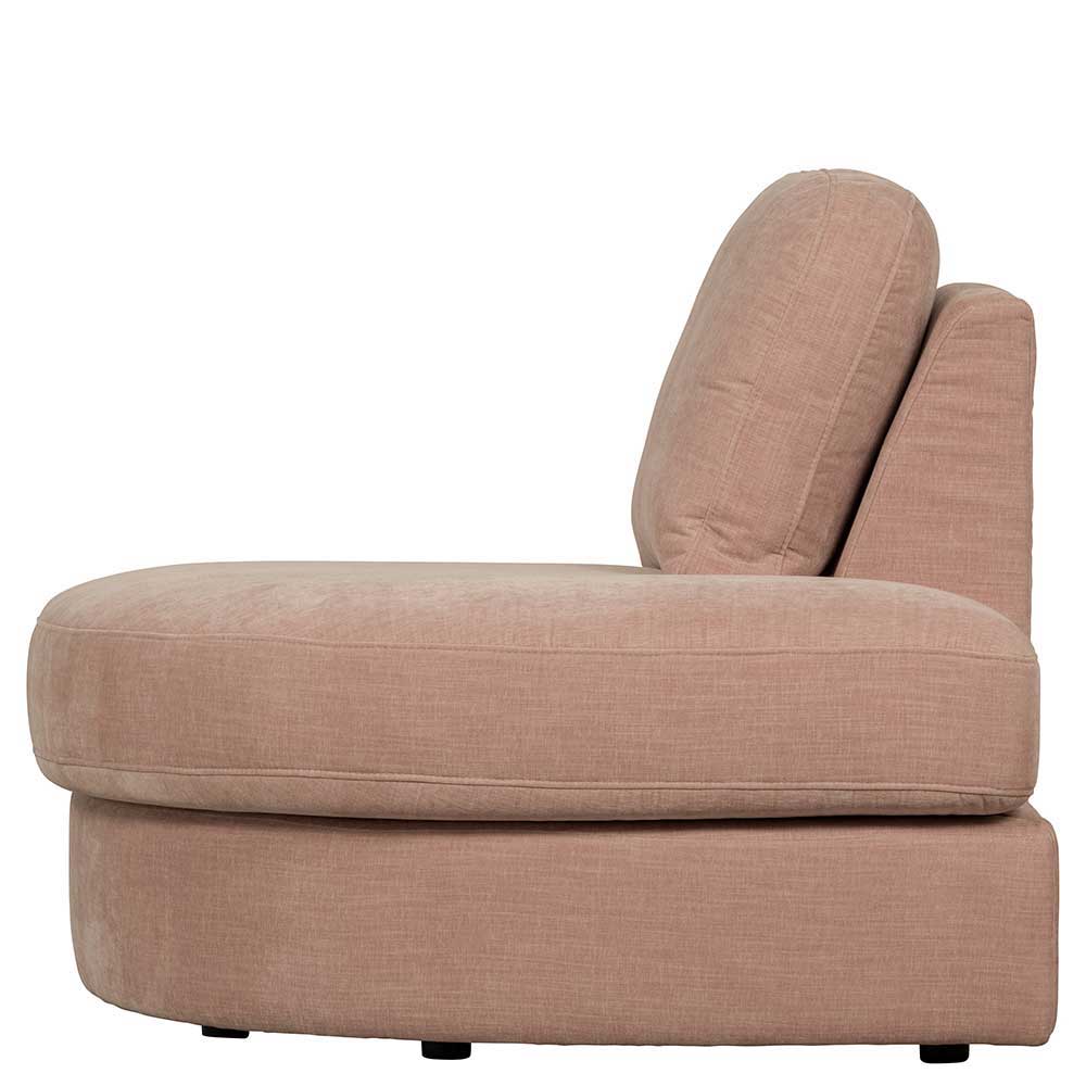 Rosa Modulsofa Oktamian in modernem Design mit vier Sitzplätzen