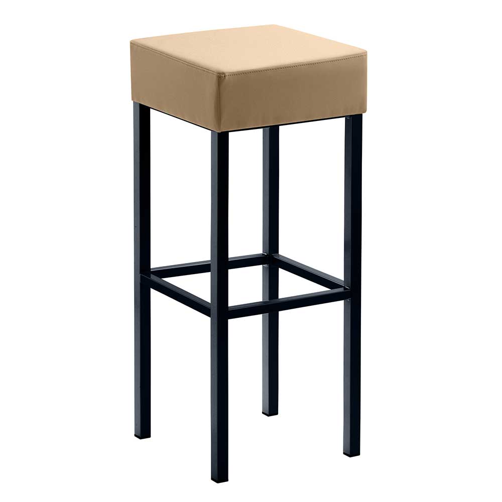 Tresenstuhl Patrosan in Beige und Schwarz mit 81 cm Sitzhöhe