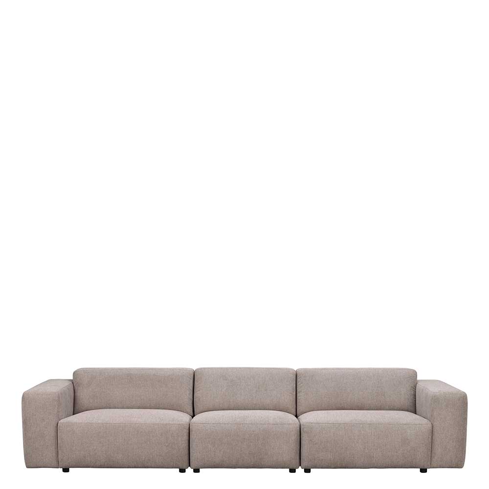 Viersitzer Couch Manaos in Beige 314 cm breit - 98 cm tief