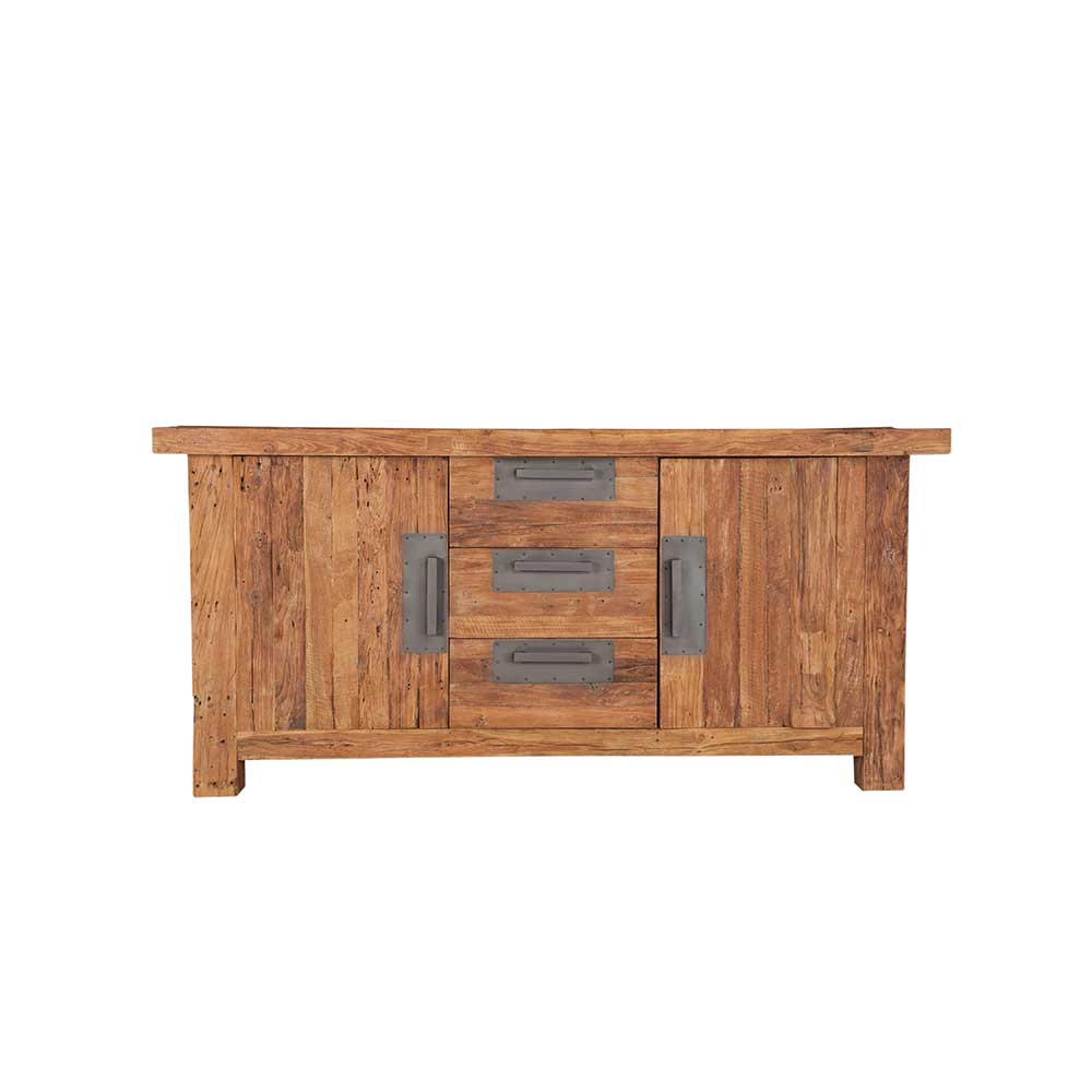 Design Sideboard Mastric aus Teak Altholz 180 cm breit