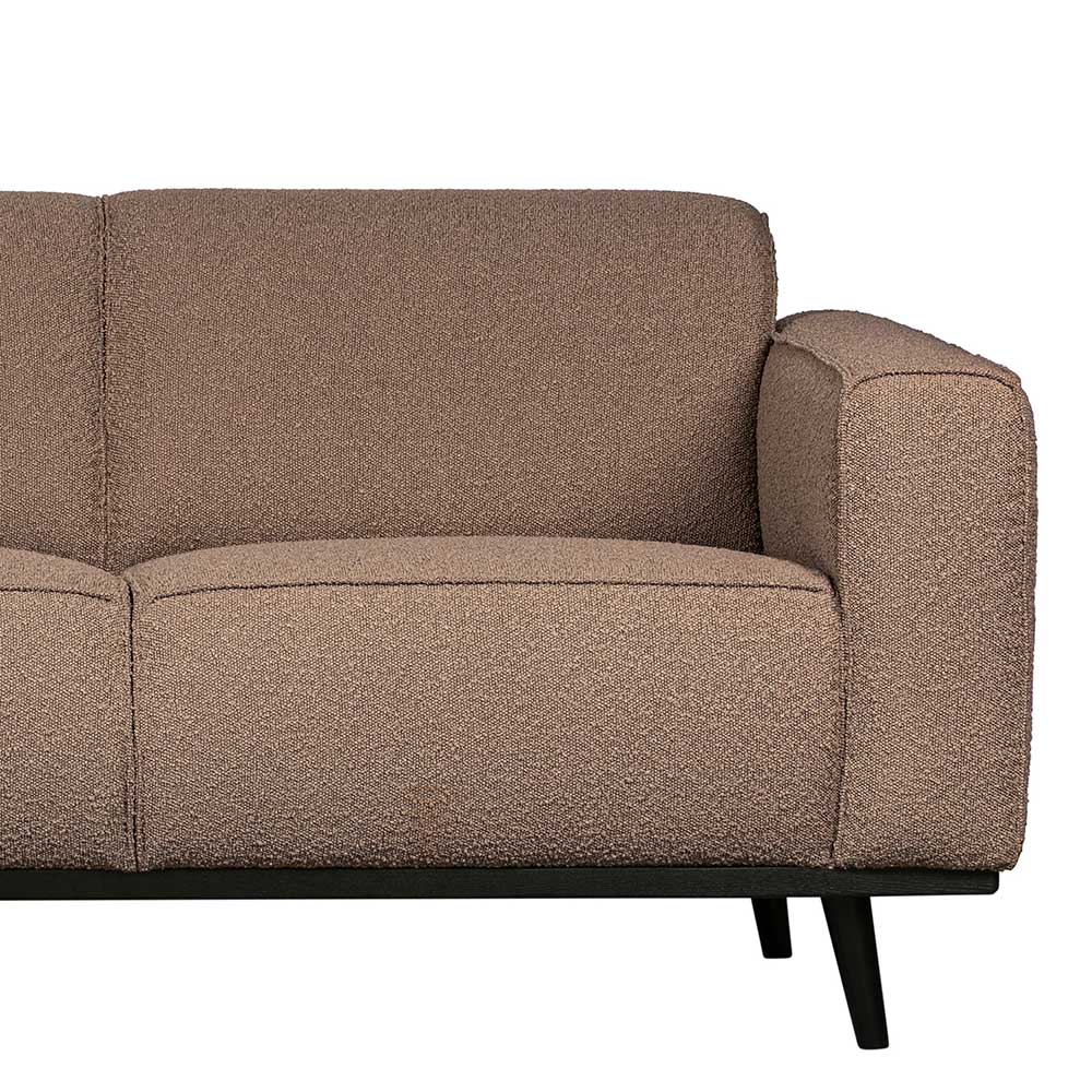 Dreisitzer Sofa Awa in Hellbraun 230 cm breit