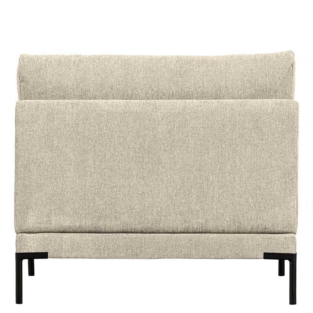 Modul Sofa Beige Imdyano 400 cm breit mit Gestell aus Metall (fünfteilig)