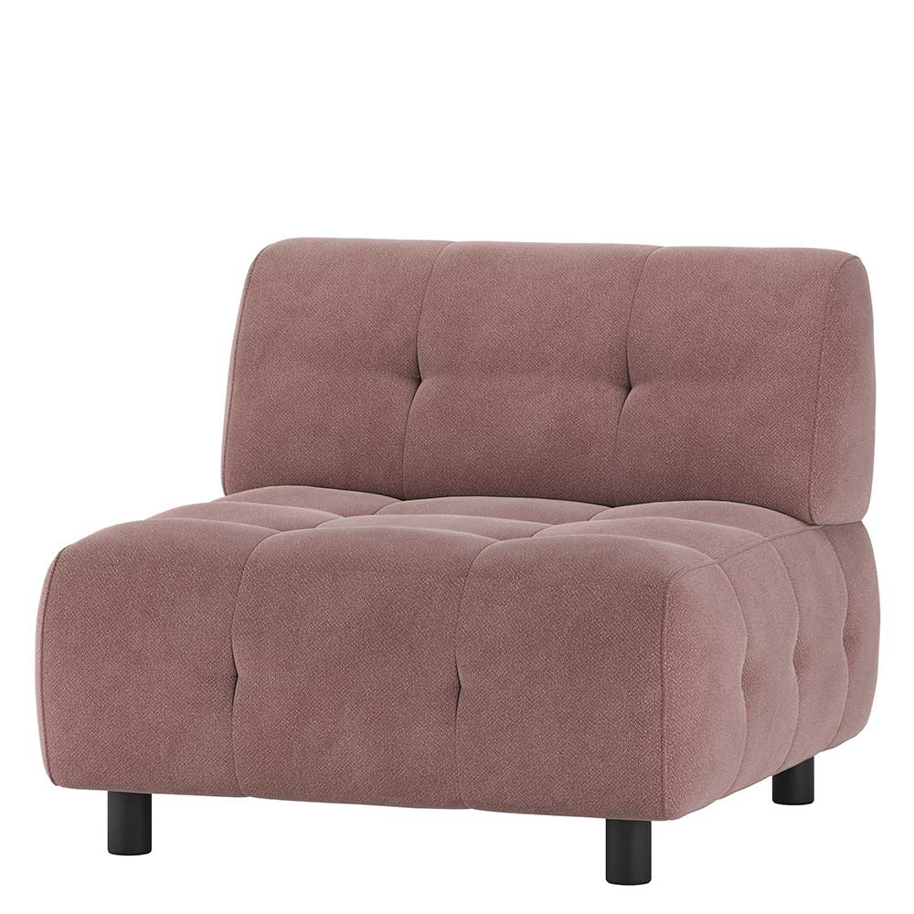 Modulsofa Element 90 cm breit Petrolina in modernem Design - Mauve Webstoff