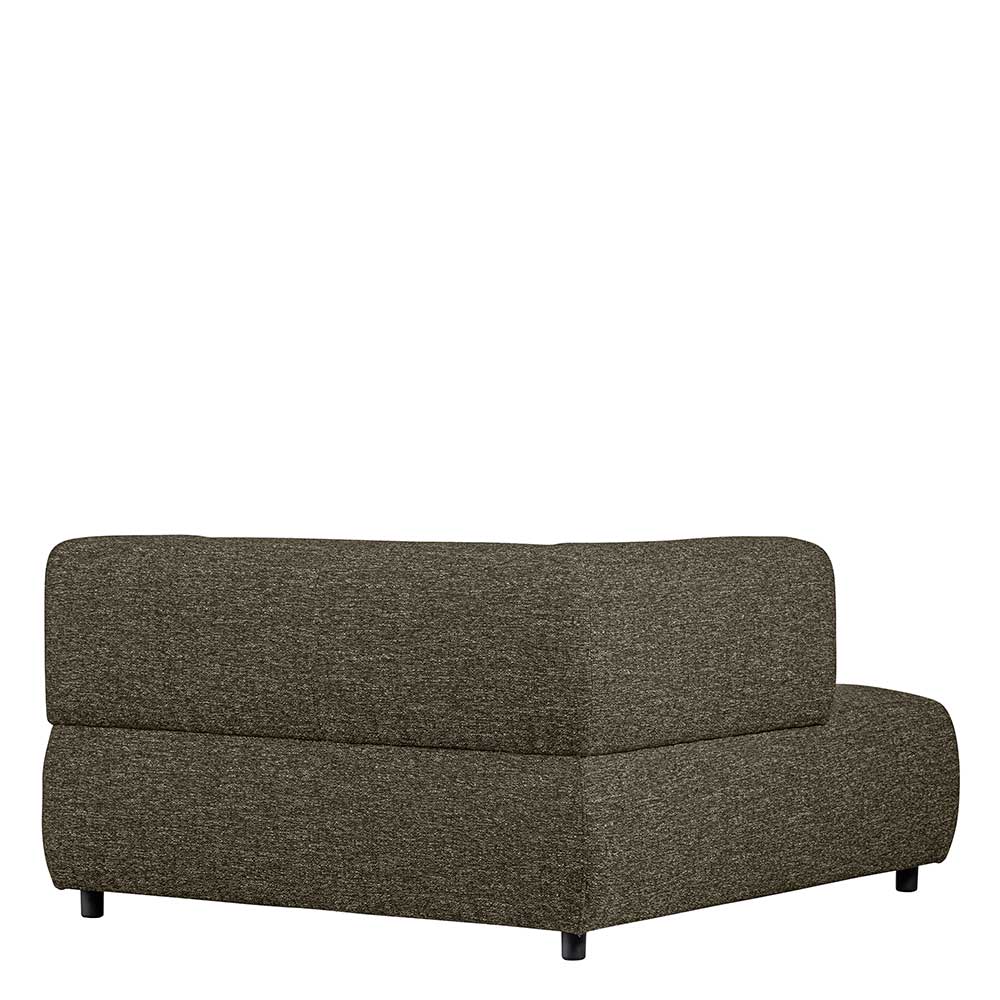 Sofa Element links modern Vallino 122 cm breit aus Strukturstoff