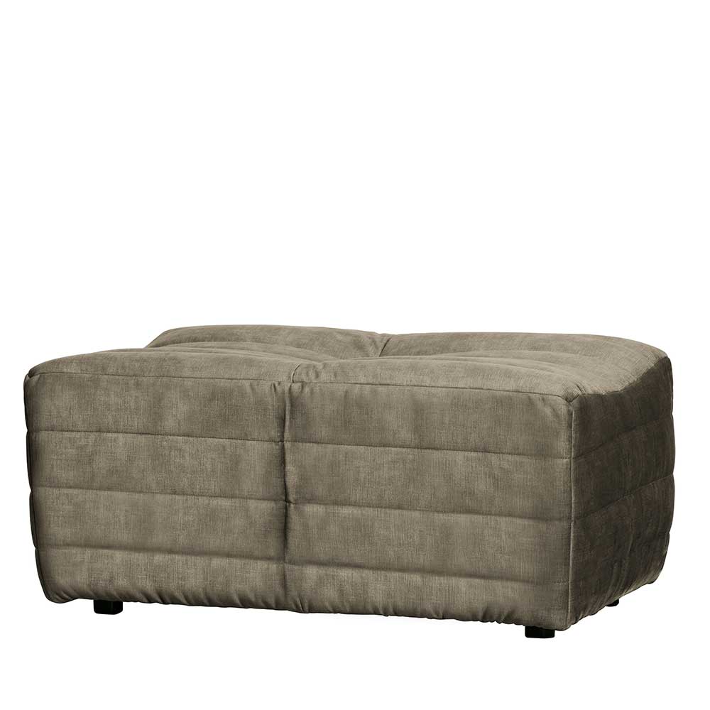 Couchhocker Iliopona in Beige Samt 95 cm breit