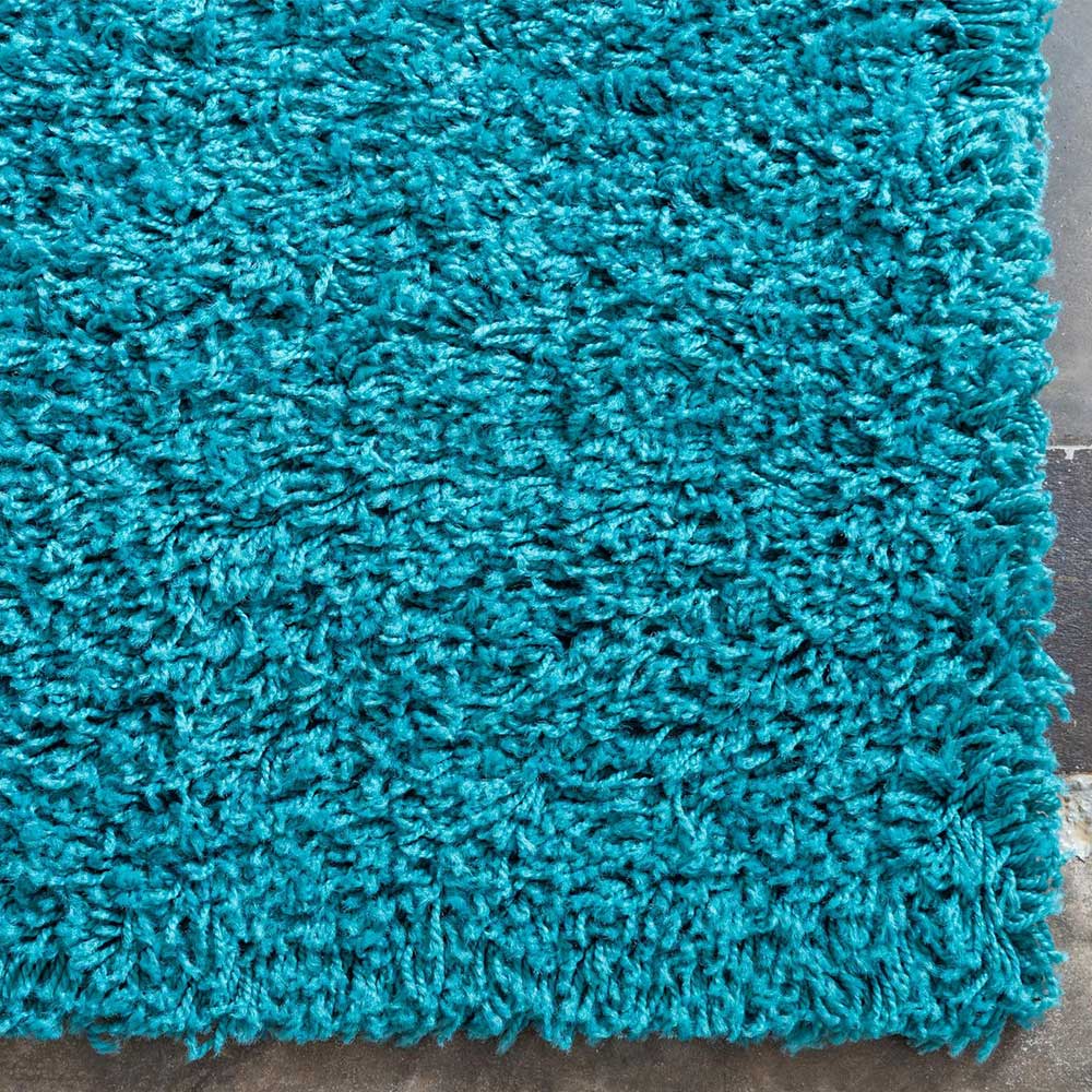 Hochflor Teppiche Türkis Musone in modernem Design - Shaggy