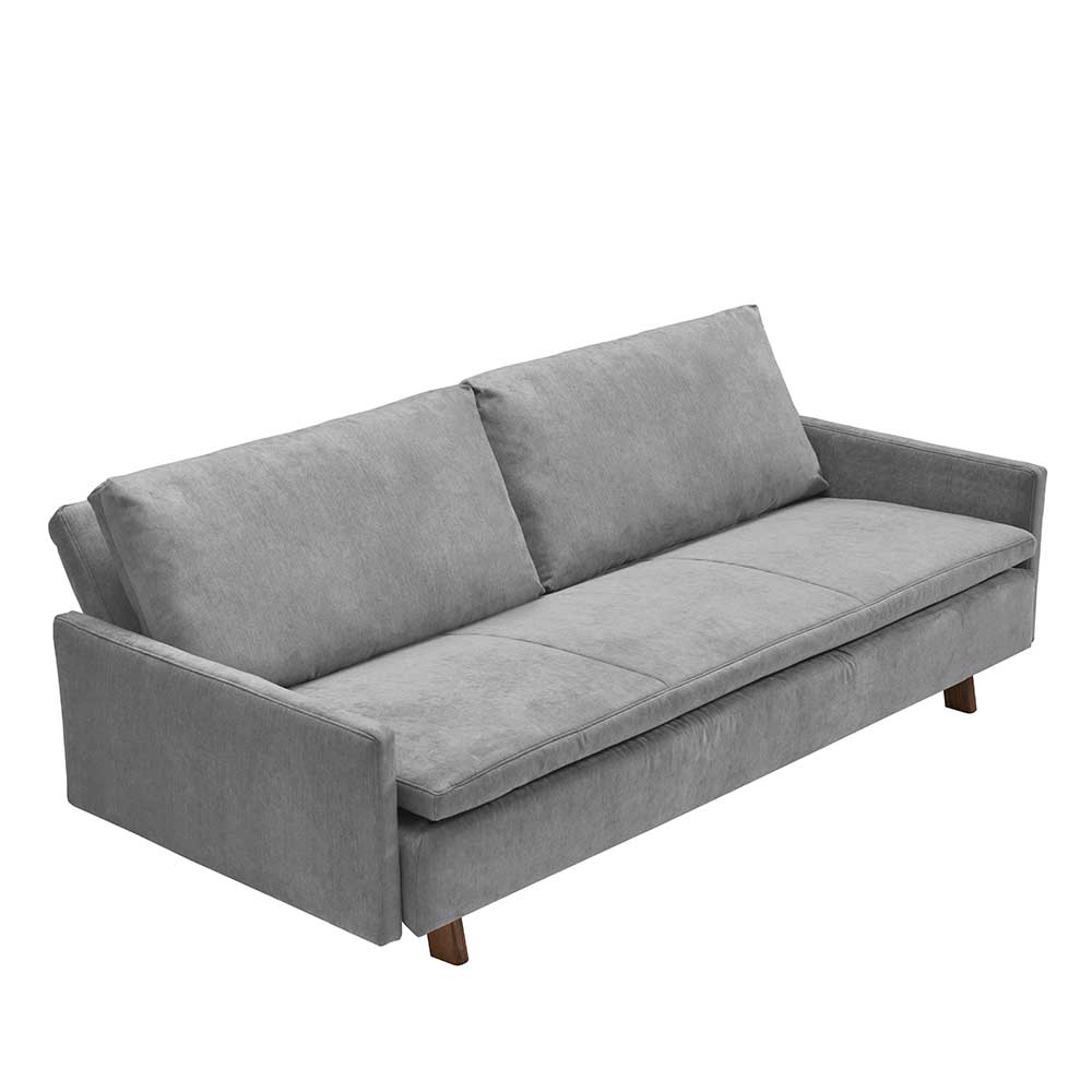 Modernes Kippsofa Dortina in Grau und Eichefarben