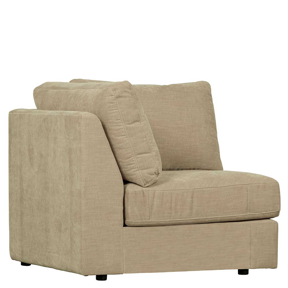 Eckelement Modulsofa Pilamonia in Beige mit Webstoff Bezug