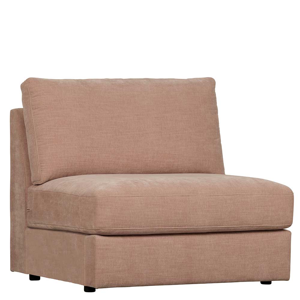 Moderne Modulsofa Element Couch Oktamian in Rosa Einsitzer