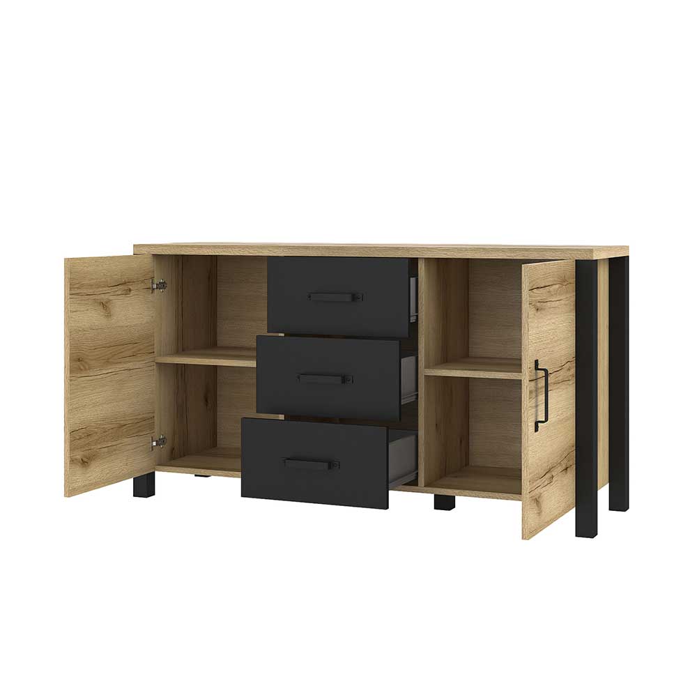 Sideboard Conru im Industry und Loft Stil 147 cm breit