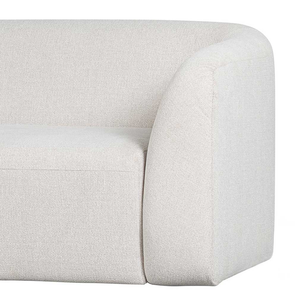 Skandi Design Dreisitzer Couch Xenata in Cremefarben 240 cm breit