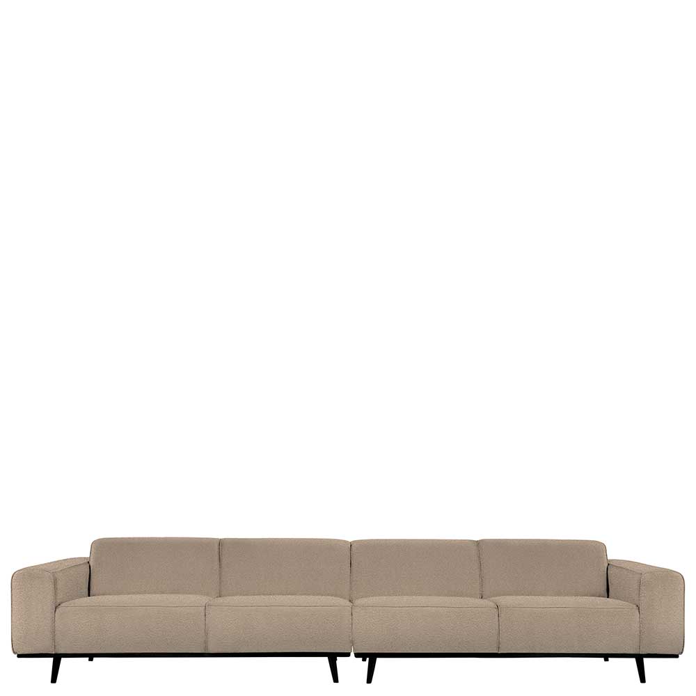 Dreier Sofa Vasilicata in Beige mit Federkern