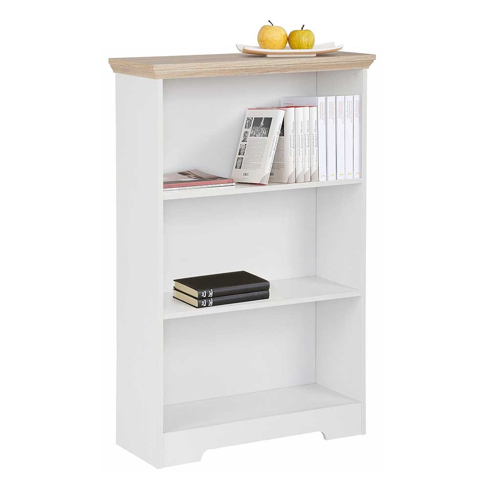 Bücherregal Mariesva in Weiß 75 cm breit