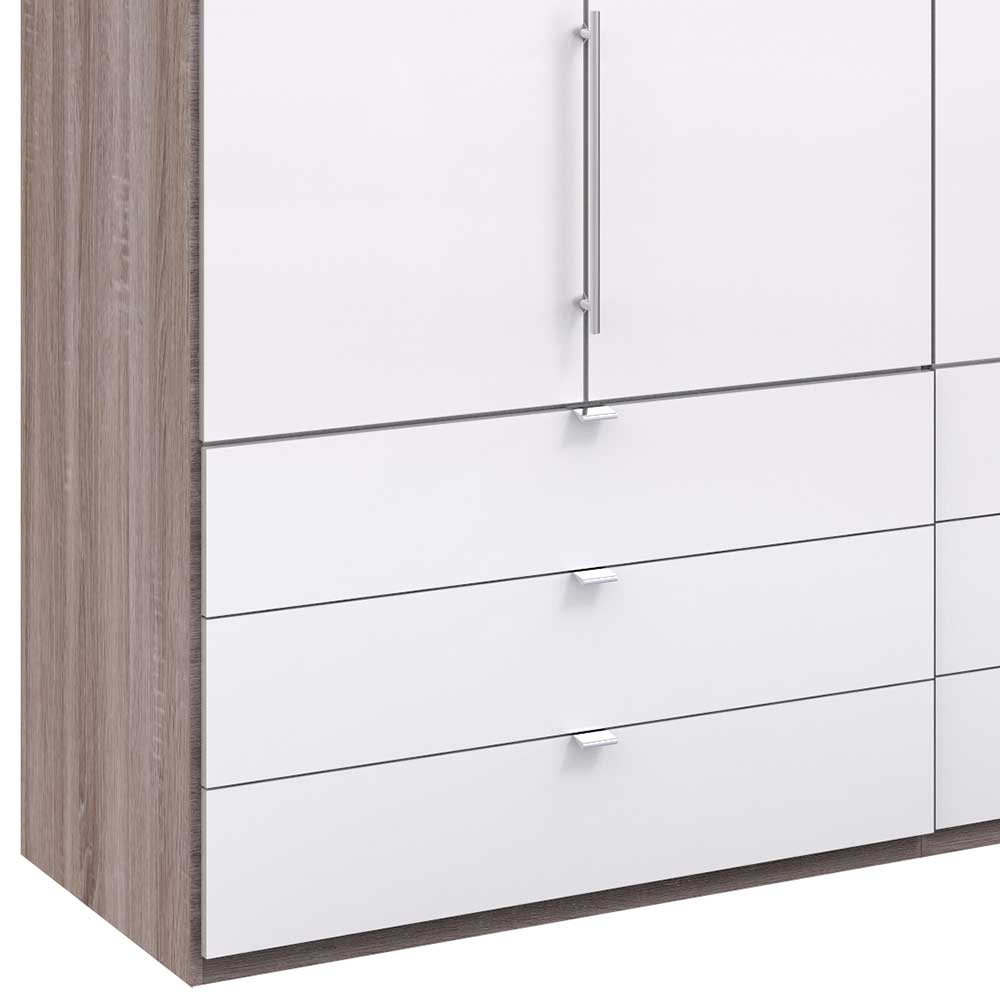 Kombi Schrank Yunidra mit Falttüren und Schubladen modern