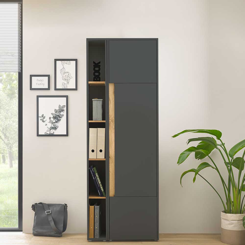 Büroschrank mit Regal Uzniana in modernem Design 70 cm breit (zweiteilig)