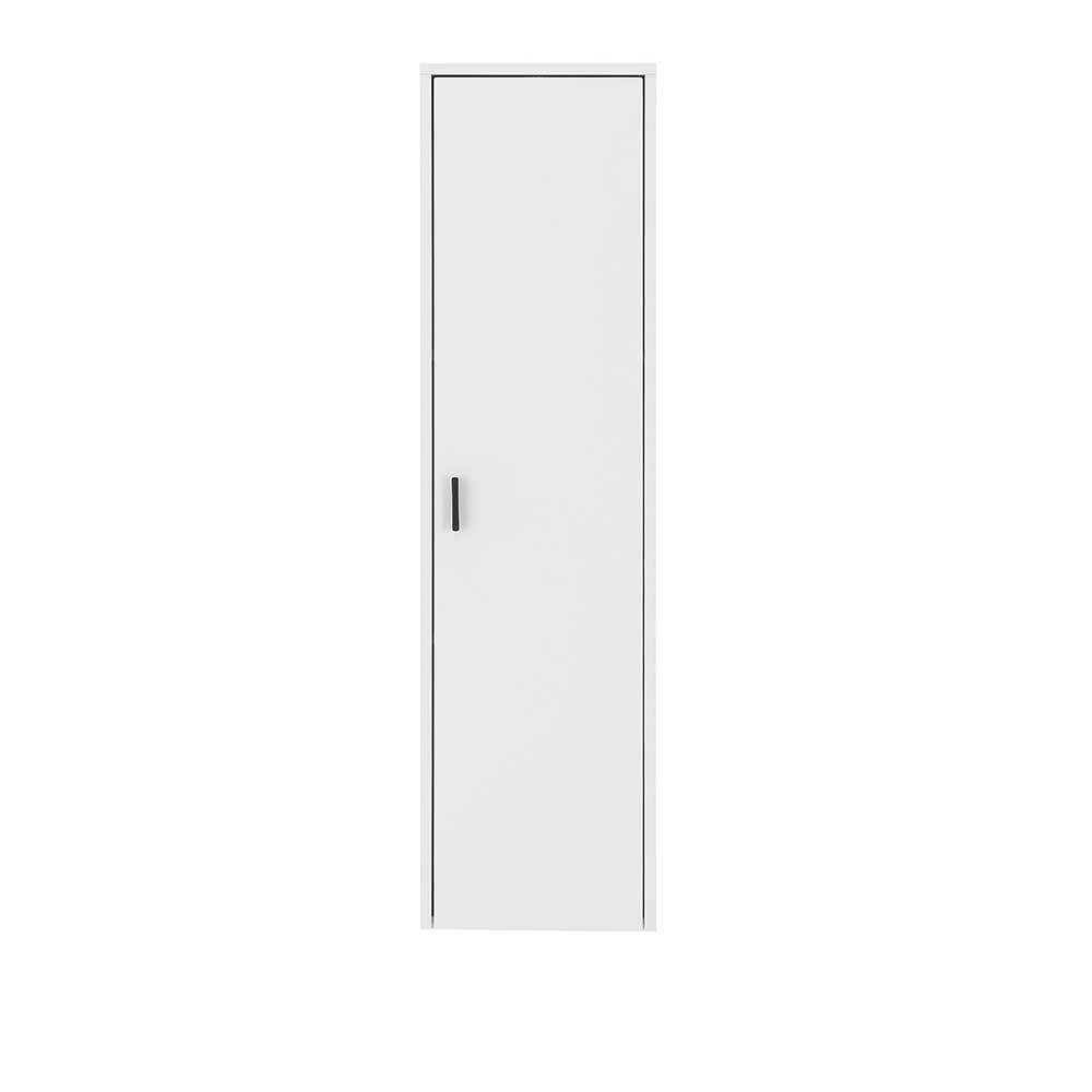 Hängeschrank Wohnzimmer Paros in Weiß 120 cm hoch - 33 cm breit