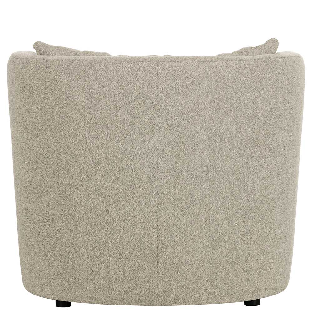 Design Polstersessel Antonida in Beige Boucle-Stoff mit 45 cm Sitzhöhe