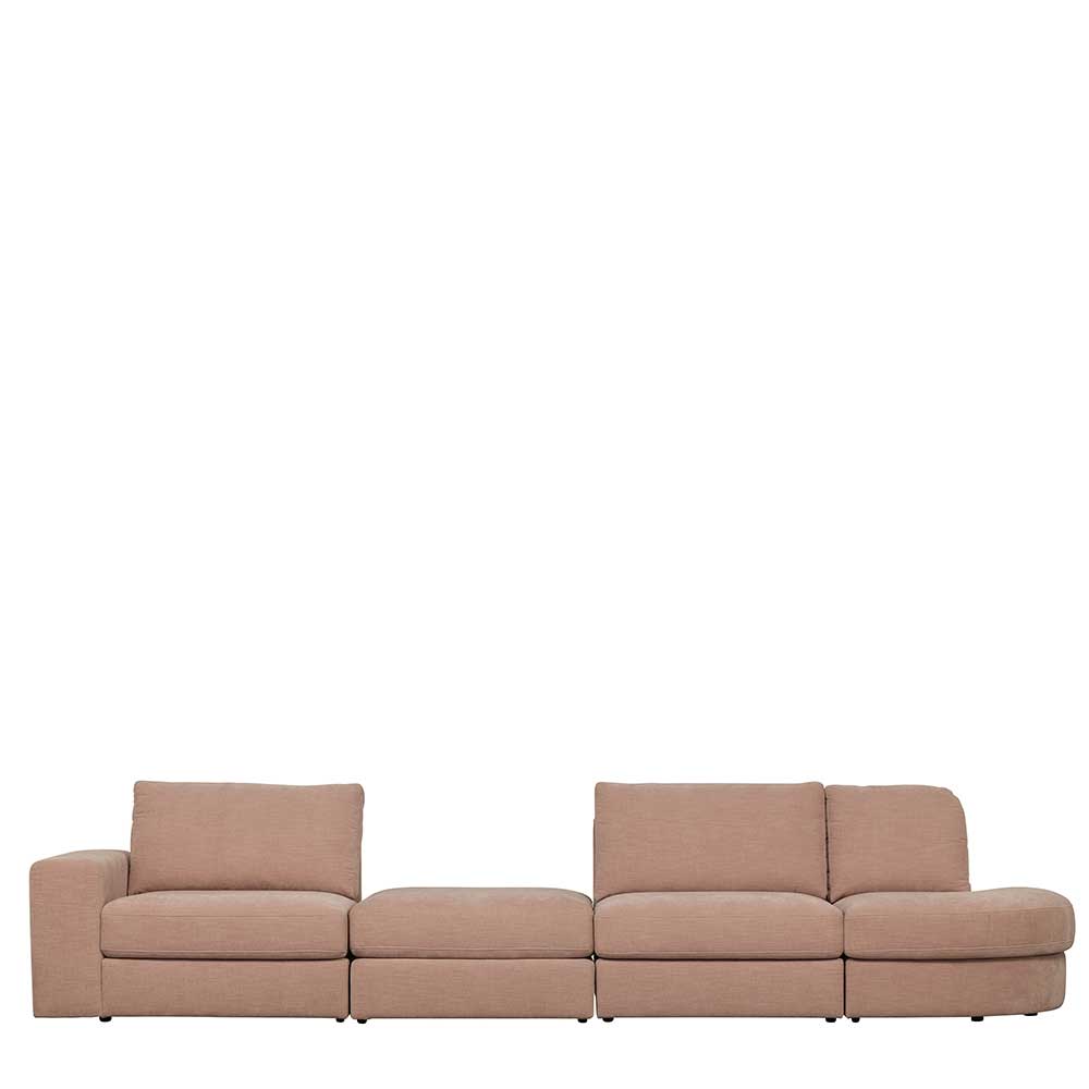 Rosa Modulsofa Oktamian in modernem Design mit vier Sitzplätzen