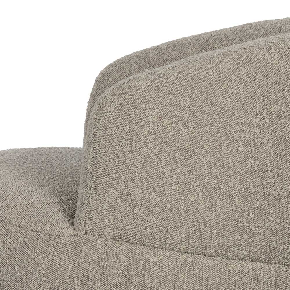 Lounge Sessel Zalau mit Boucle Stoff Bezug drehbar