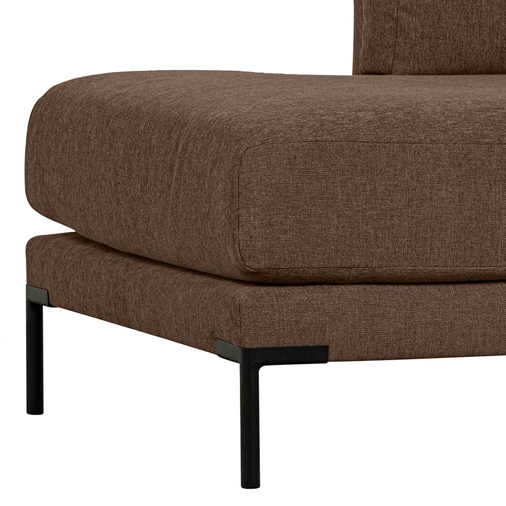 Lounge Element Chaiselongue Rio in Braun 200 cm breit