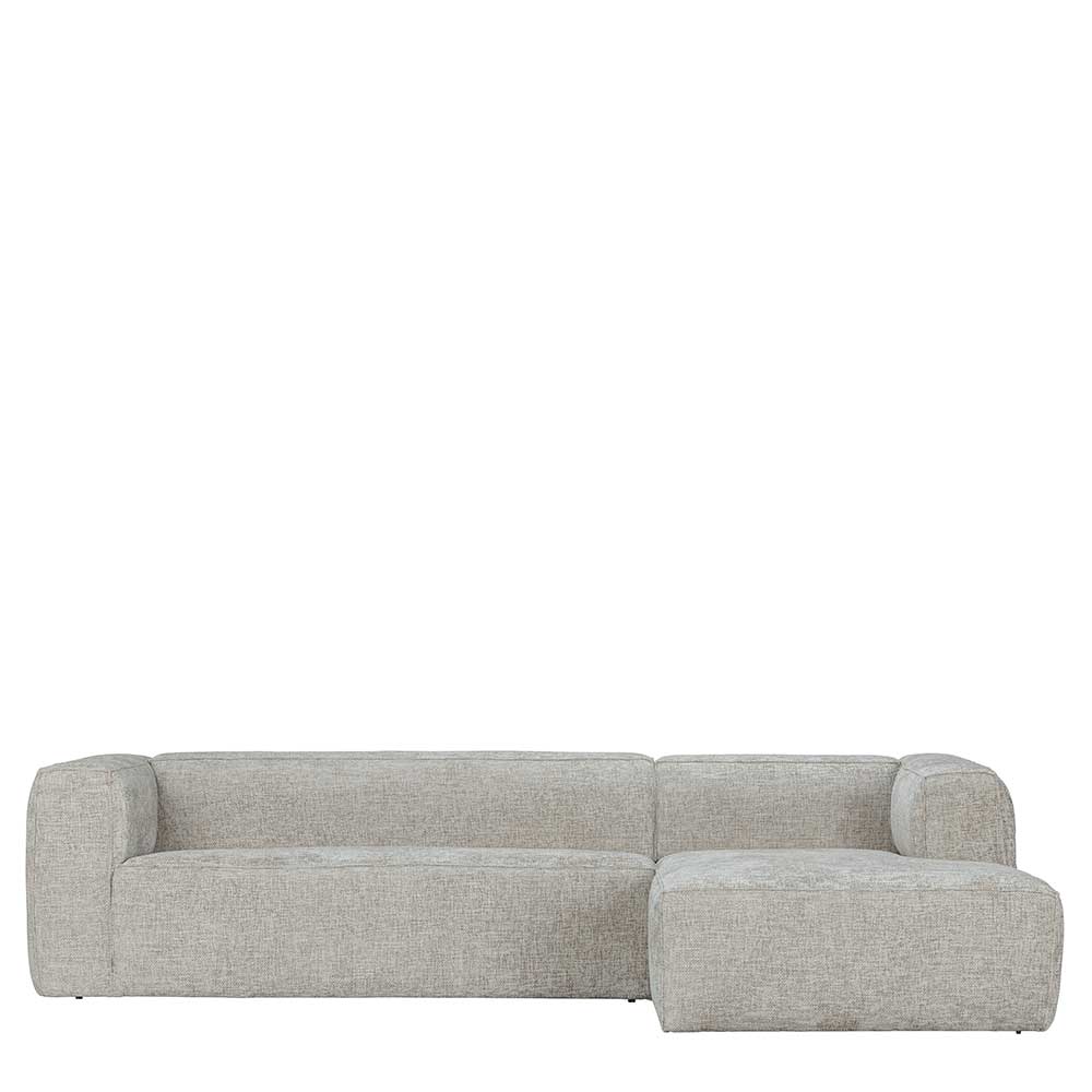 Stoffbezug Eckcouch Riodoru in Beige in modernem Design