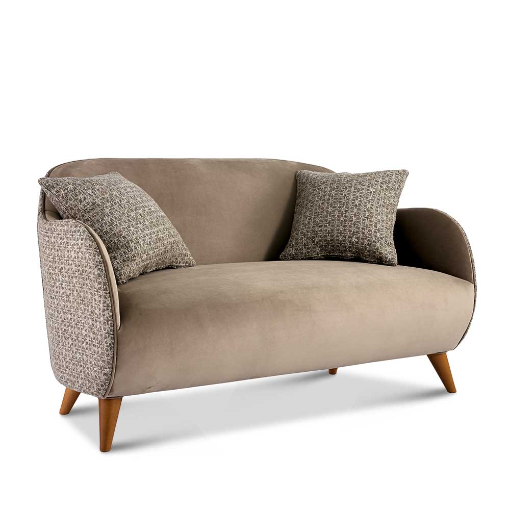 Zweisitzer Sofa Lupu in modernem Design 138 cm breit